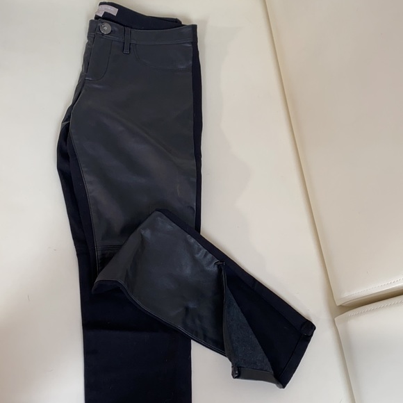 NWOT!Banana Republic Sloan Fit Faux Leather Jeans - Picture 3 of 8